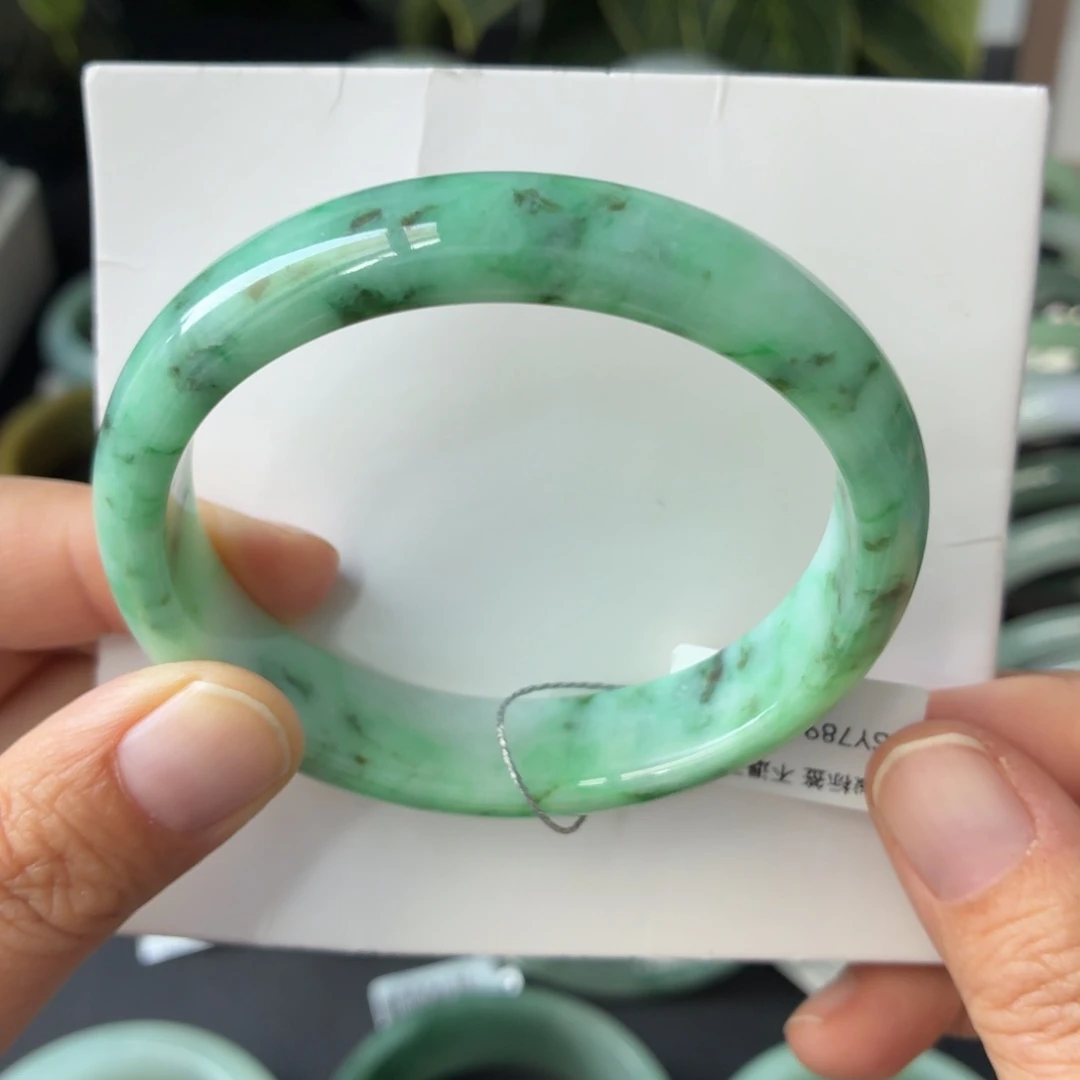 翡翠未镶嵌手镯天然