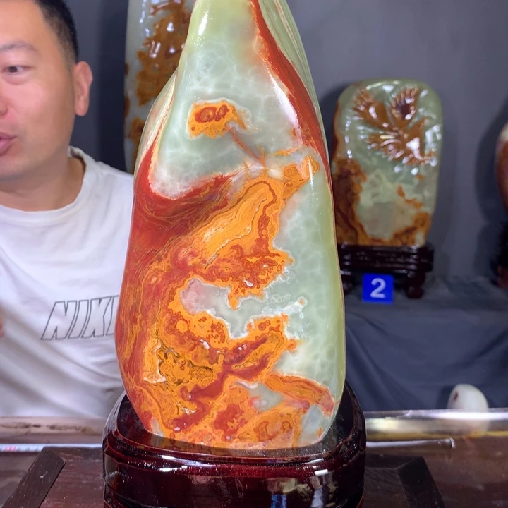 石材天然原石摆件
