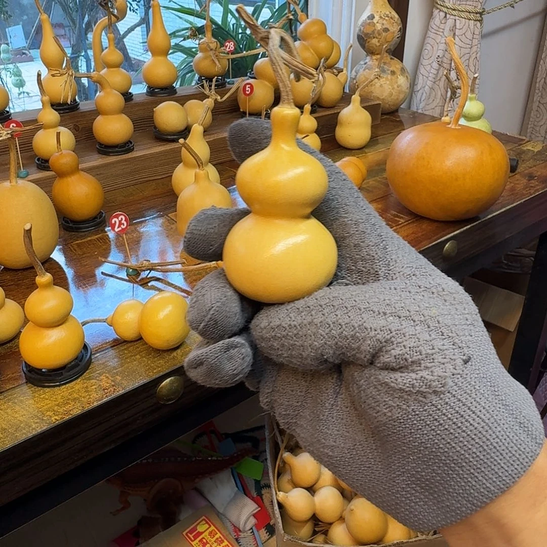 离***象恭喜发财纯天然葫芦