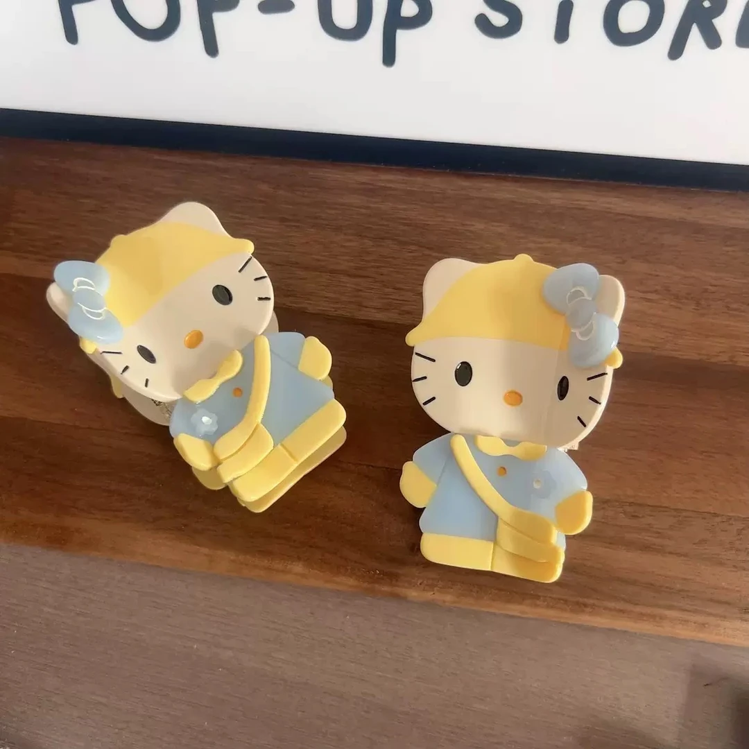 韩国博主同款爆款醋酸正版KT睡衣小抓夹抓夹鲨鱼夹百搭时尚气质