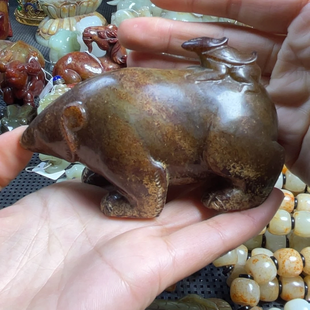 和田玉挂件未镶嵌水**槐