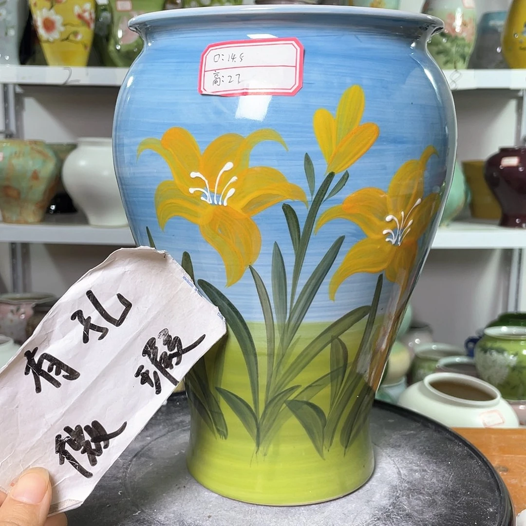 景德镇陶瓷花盆微瑕236