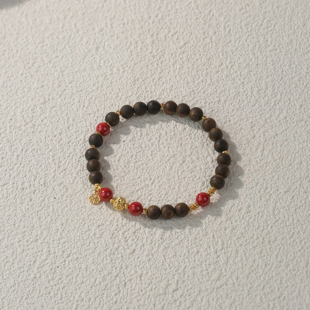 【鑫鑫向荣】沉香手串（天然珠宝多样性发其一）