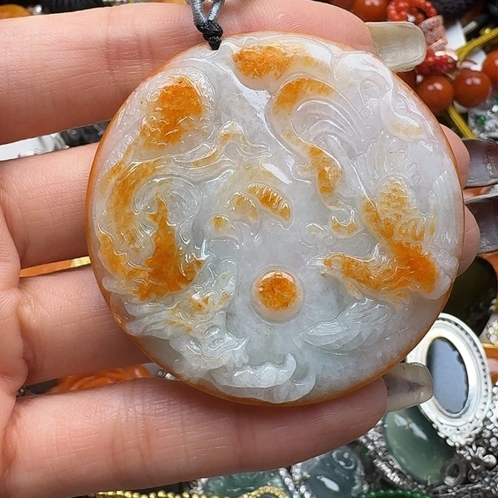 翡翠未镶嵌项链翡翠