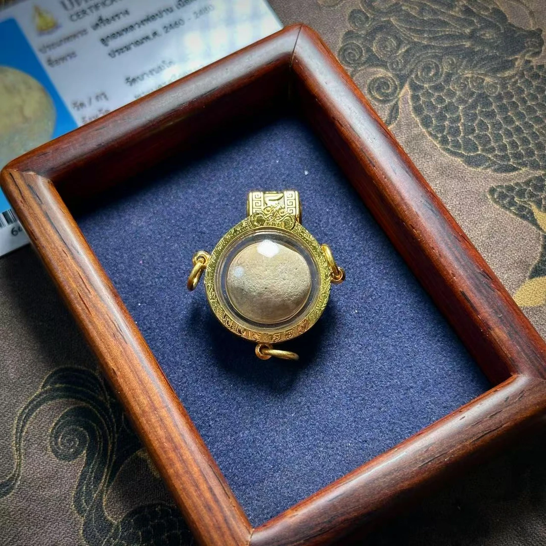 龙婆班 2460年 申兽崇迪顶粉路翁珠子带鉴定卡泰国特色手工艺品