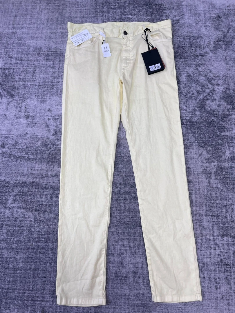 99新 ZEGNA 米黄色休闲裤 98腰围 44919 白菜