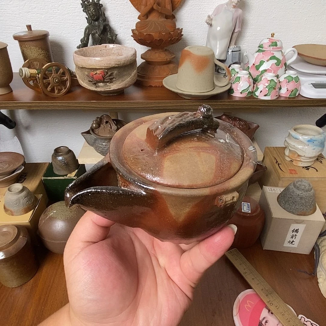 备前烧茶具默认微瑕不退不换看好在拍