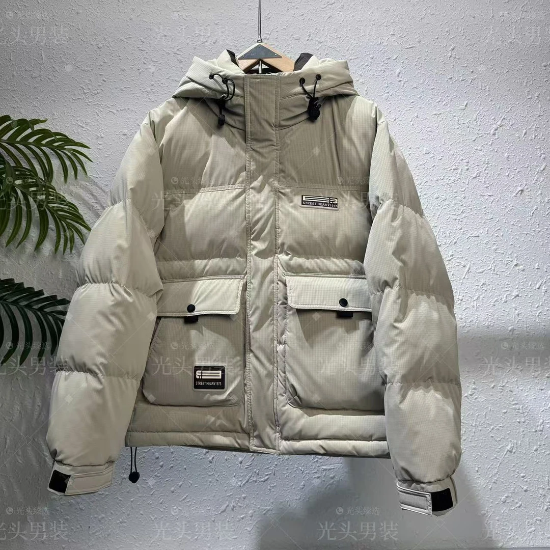 『光头臻选』冬季新款男士免洗连帽百搭工装加厚外套-FL006