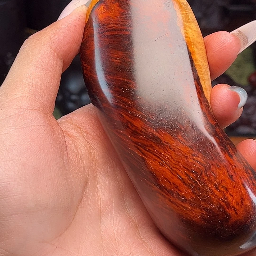 檀香紫檀（小叶紫檀）果冻泥料带金星