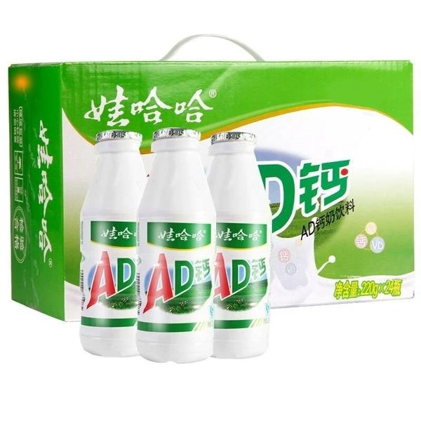 Wahaha/娃哈哈AD钙奶5280g(220g*24瓶)一整箱