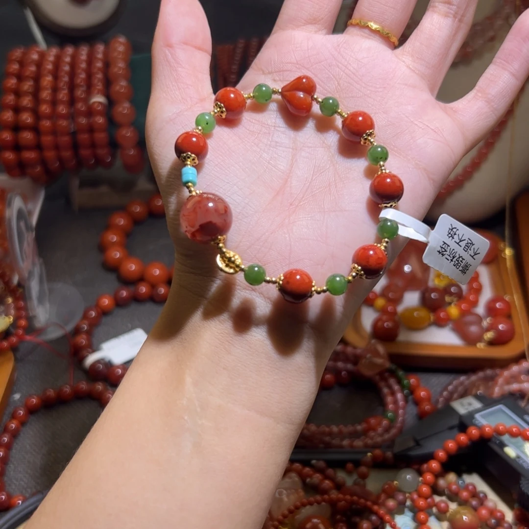 南红玛瑙未镶嵌手串9mm