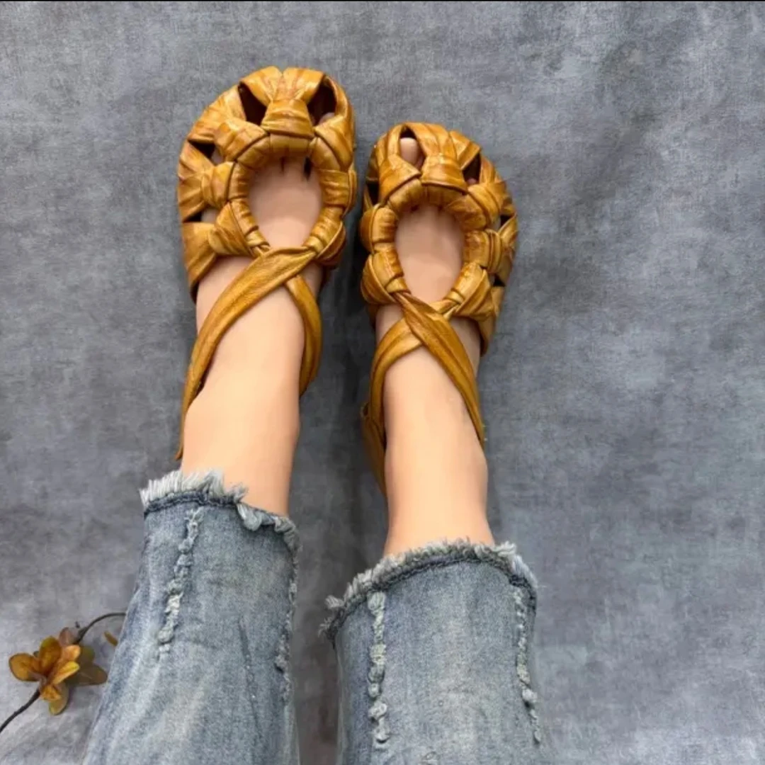 新款复古风柔软舒适百搭休闲女鞋5911-1