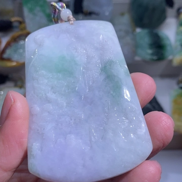 【闪购商品】颈饰未镶嵌翡翠山水