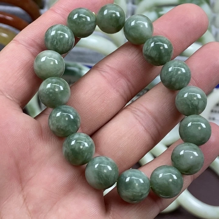 蛇纹石玉未镶嵌手链