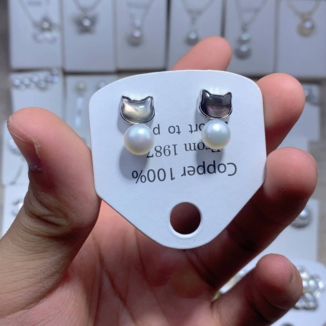 未镶嵌耳饰淡水珍珠