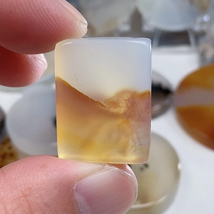 未镶嵌奇石玛瑙/玉髓丹*鹤