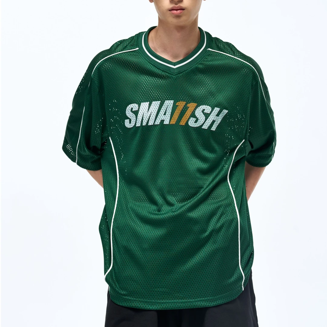 Smash 25ss运动球衣！做的就是高级 独家工艺 210g网眼透气短袖03