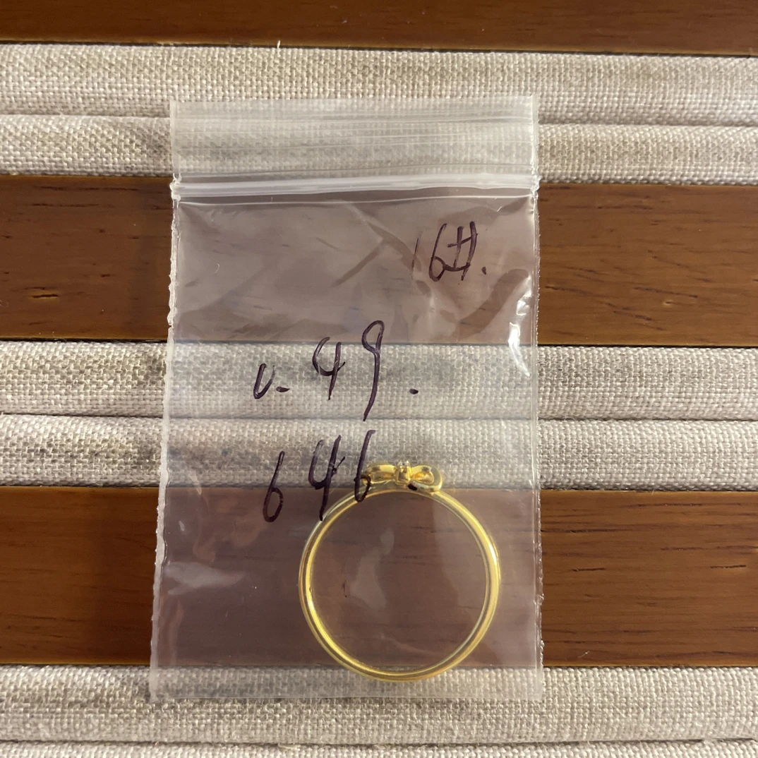 克重0.49 16号 在逃蝴蝶结6D戒指 足金999