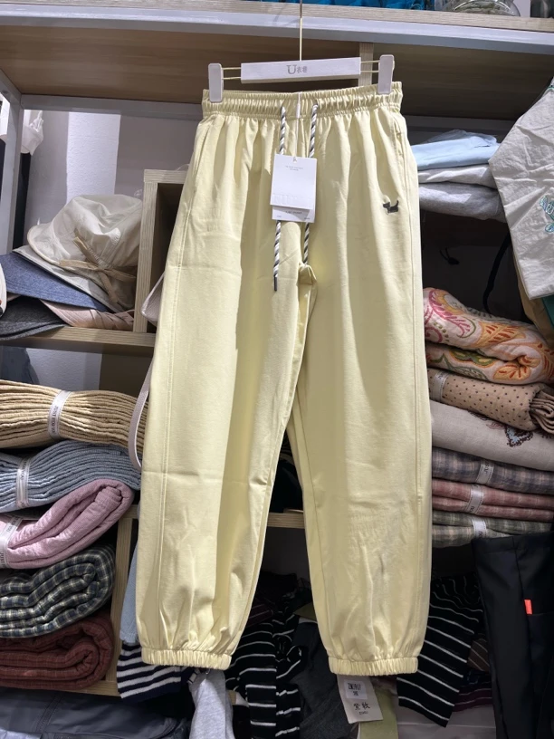 松紧腰束脚运动裤女春夏新款休闲百搭弹力哈伦卫裤703