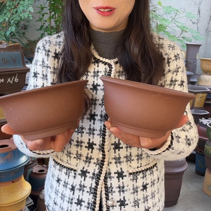查林小碗16+16花盆紫砂花盆