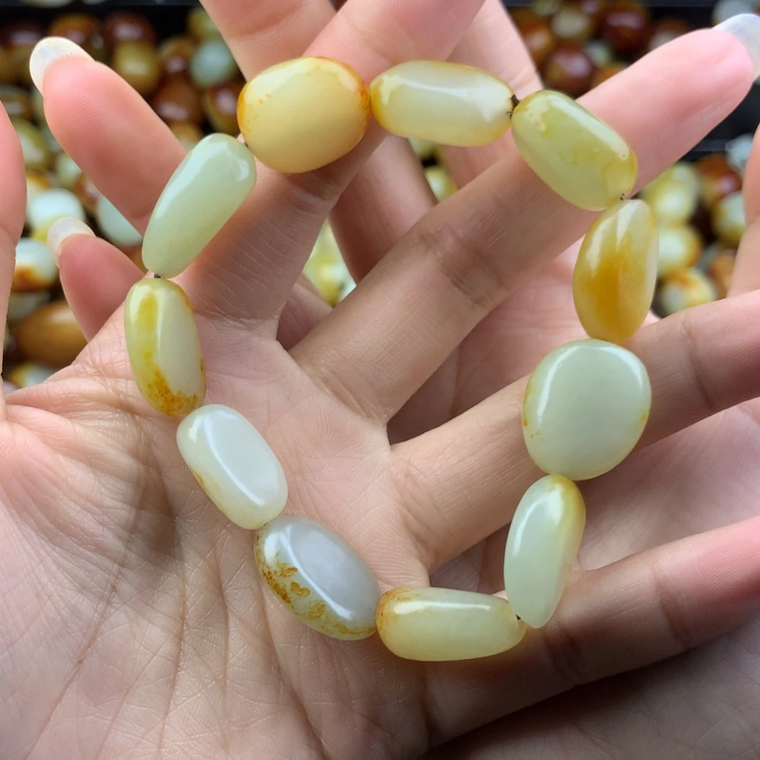 和田玉未镶嵌手链