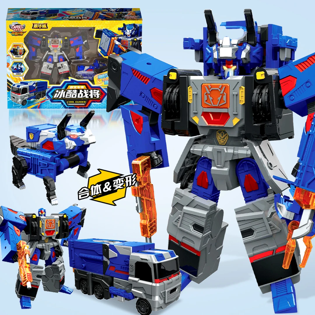 正版咖宝车神之燃兽风暴冰酷战将儿童变形玩具男孩机器人机甲金刚