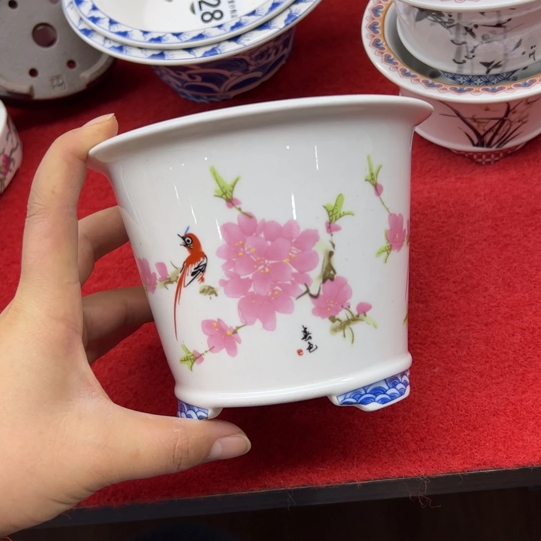 紫砂花盆172号瑕疵14.5/11.5cmm