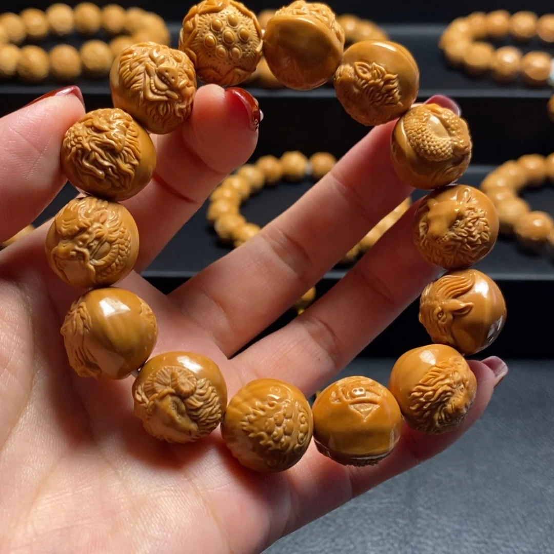 猴头核桃手串世**棋十二生肖