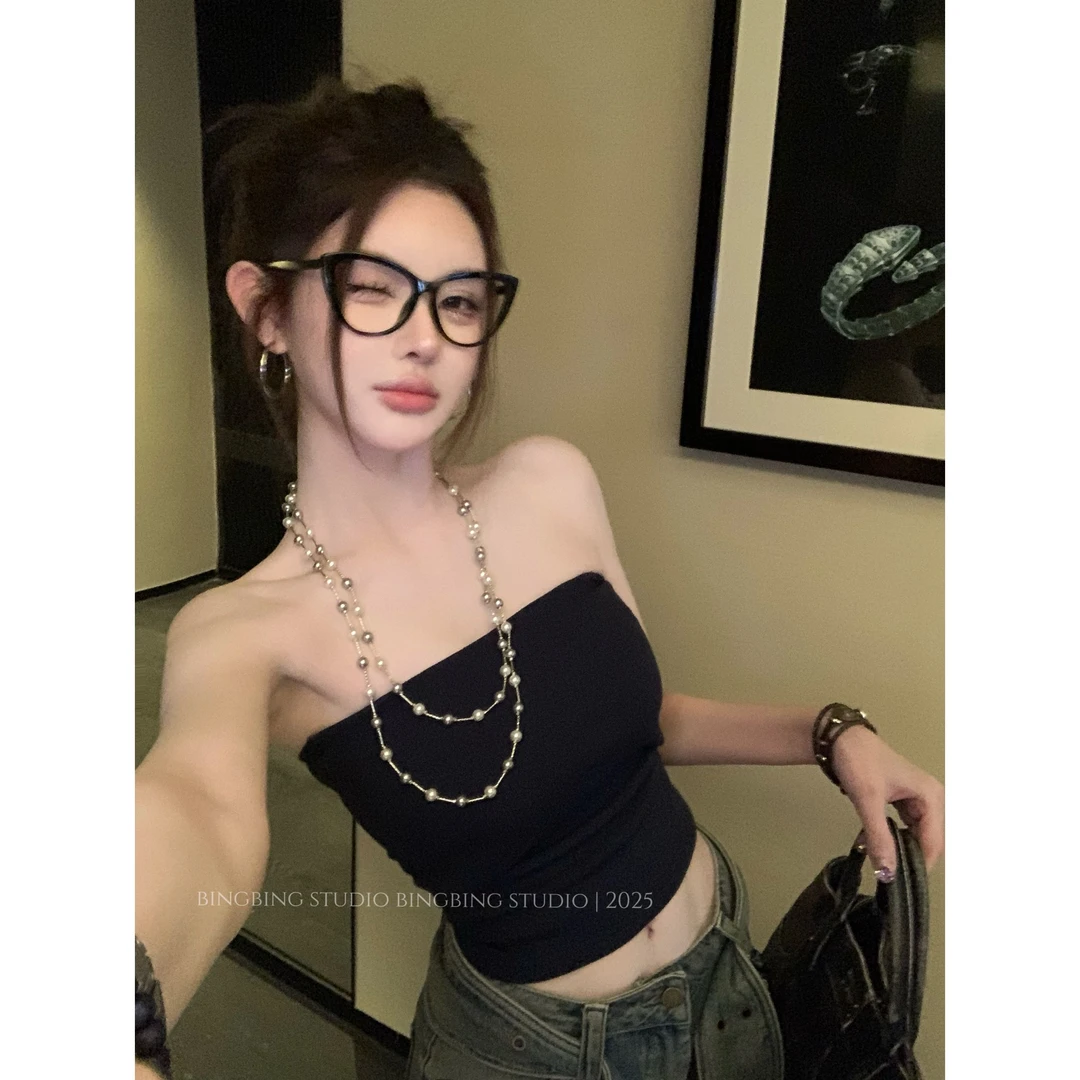 冰冰「春日C位」夏季时尚气质百搭小众辣妹洋气减龄上衣JJC5SY1113