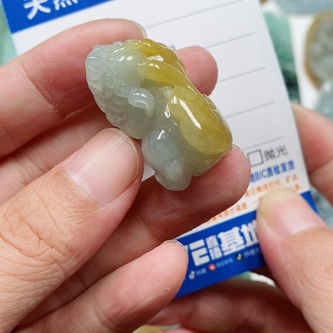 翡翠未镶嵌颈饰貔貅