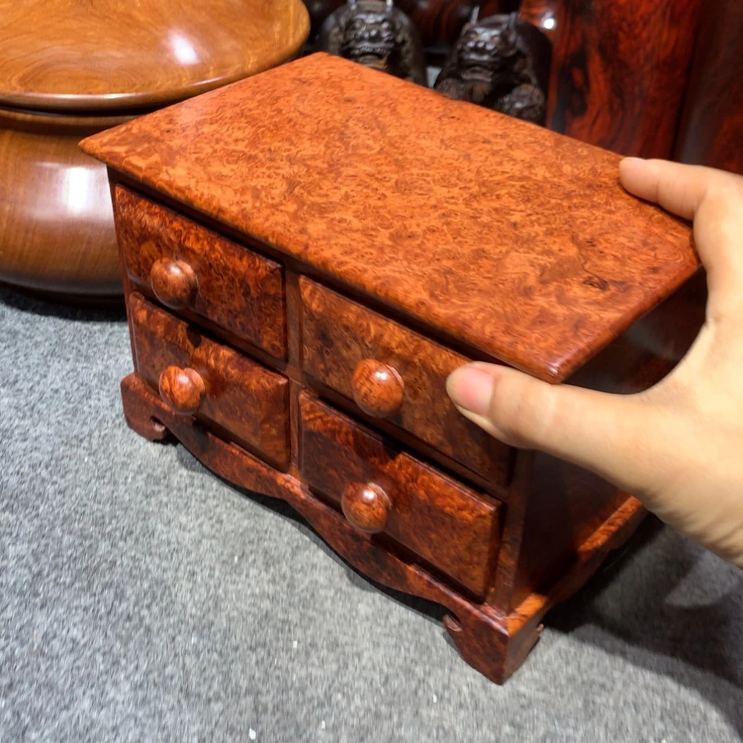 行***空木缅甸花梨瘤疤柜子