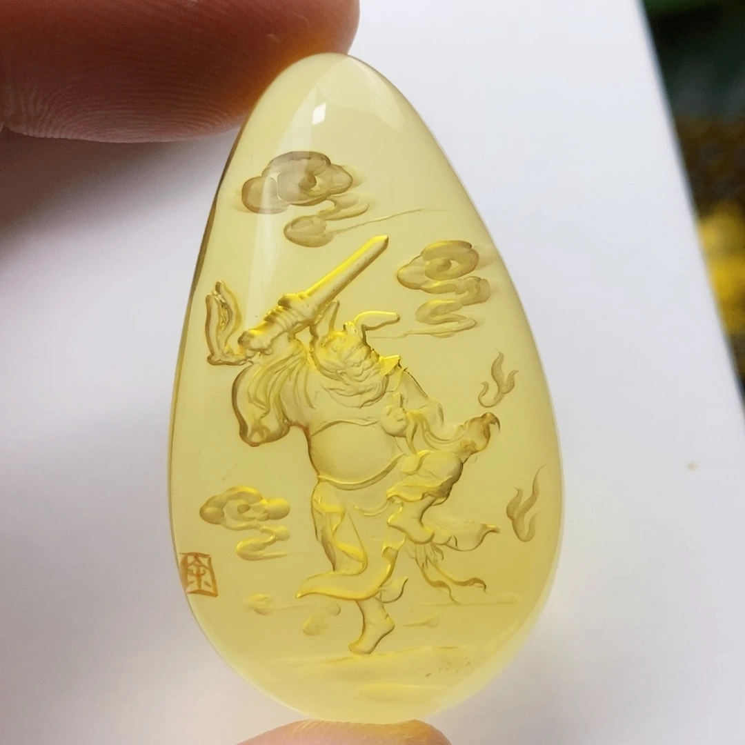 【闪购商品】金珀吊坠(不含链)未镶嵌