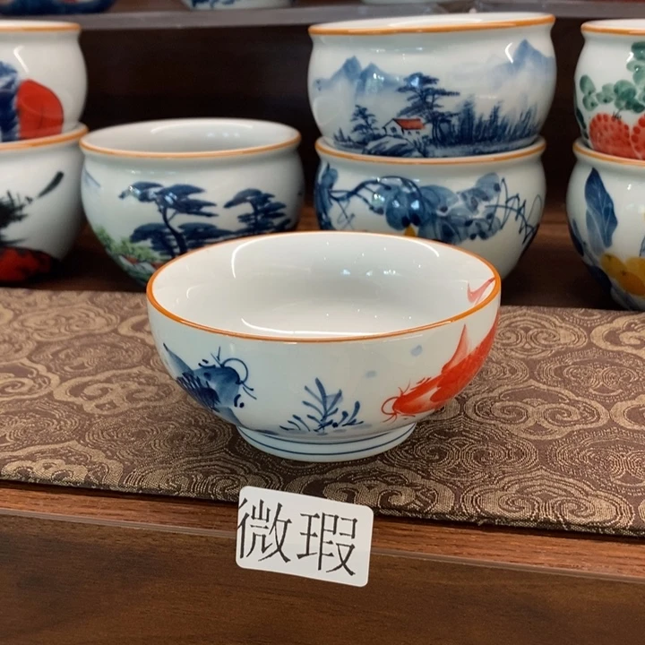 釉下老陶泥手工绘制
