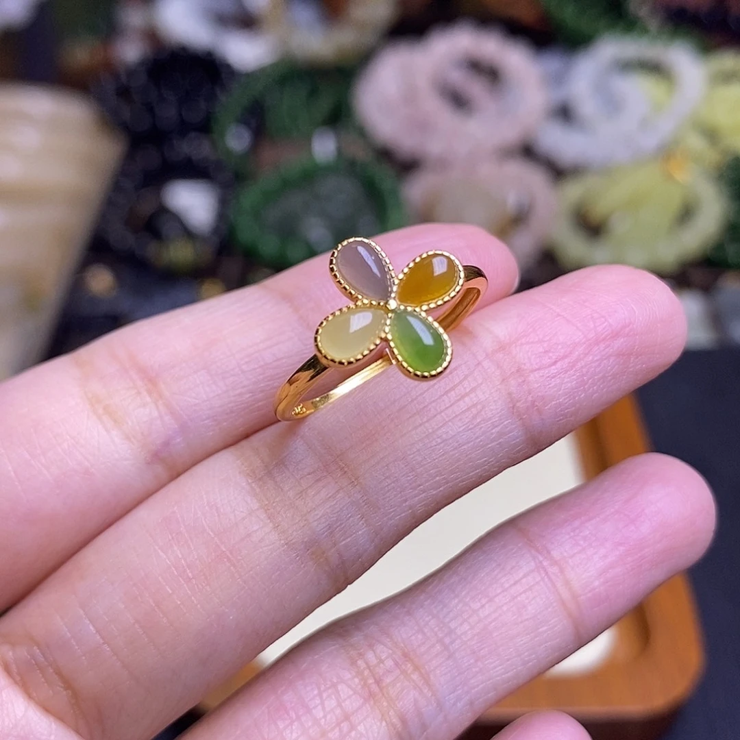 和田玉未镶嵌颈饰早间福利价银镶多宝