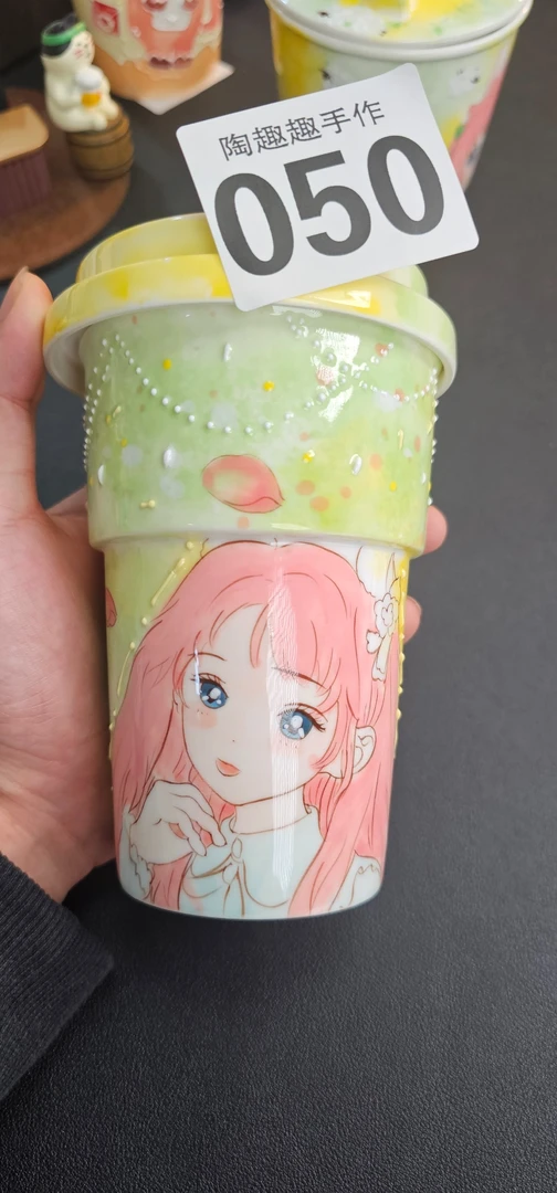 050手工手绘高温釉下彩