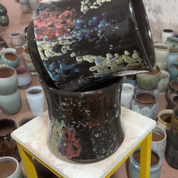花盆紫砂口径20高度22两只正品