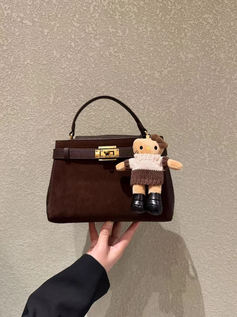 COCO ARLENE新款磨砂真皮小众时尚百搭减龄轻奢手提单肩斜挎包