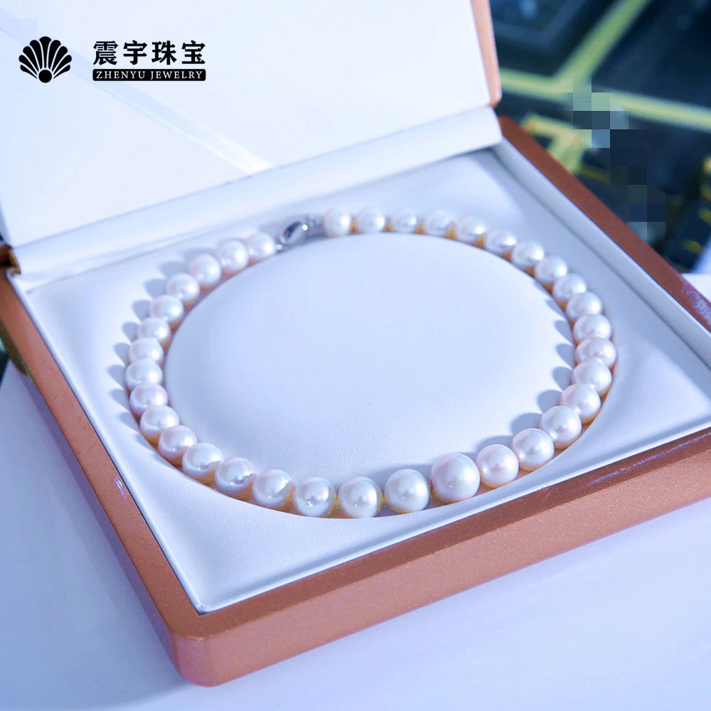 【陶总福利 】12喜马拉雅白雪珍珠大点位大龙珠全珠链12-15mm白色