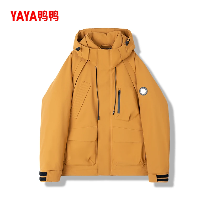 YAYA/鸭鸭运动户外时尚休闲男女同款保暖宽松羽绒服5w002e
