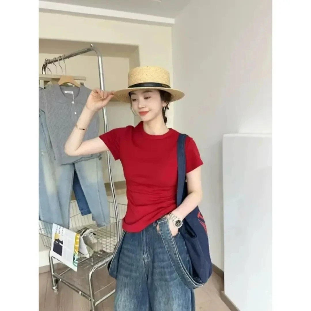 【仙仙推荐】Coleryang韩系百搭纯色t恤9265