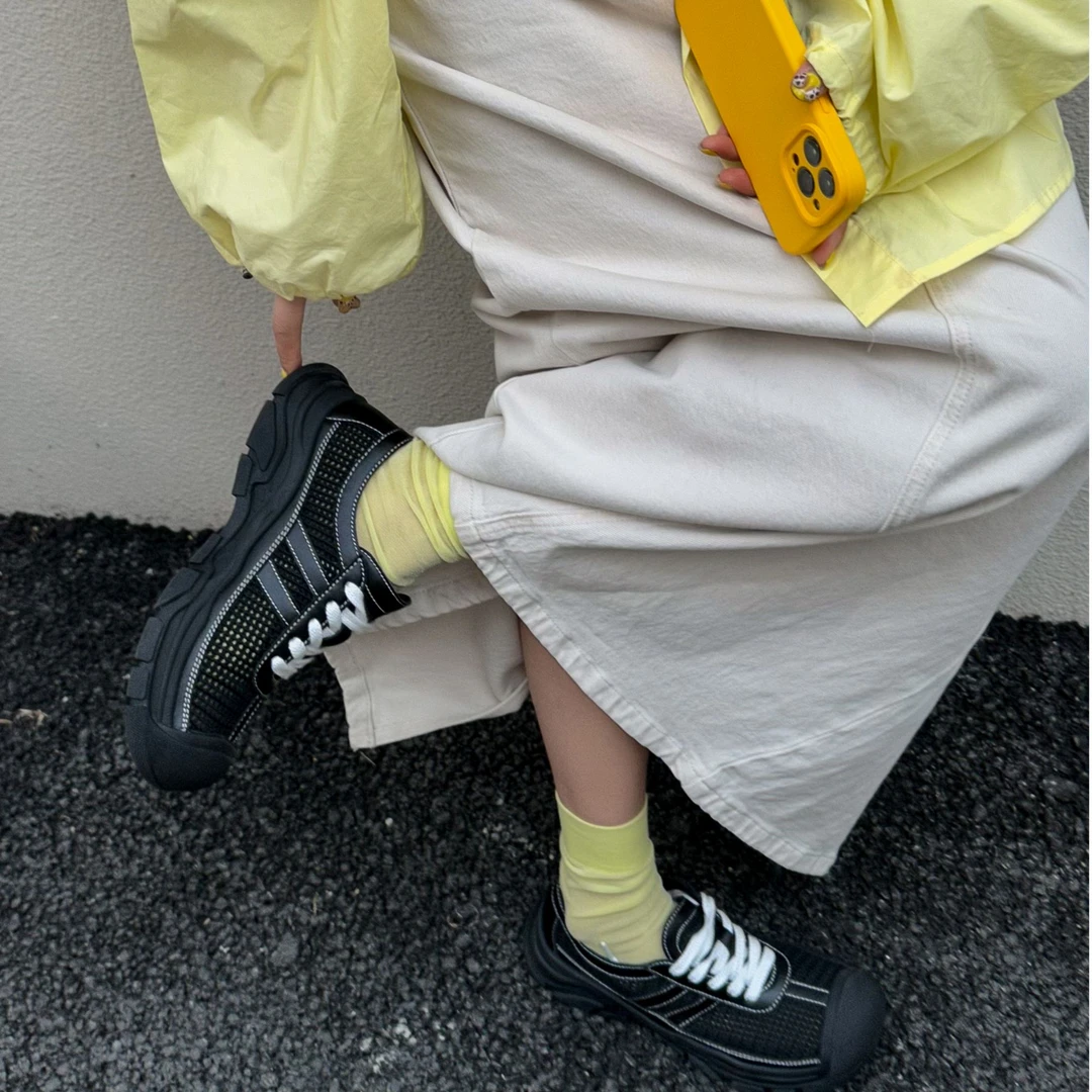 G306-1 SGIRLTWTW夏季网鞋女透气2025软底单网舒适复古德训休闲鞋