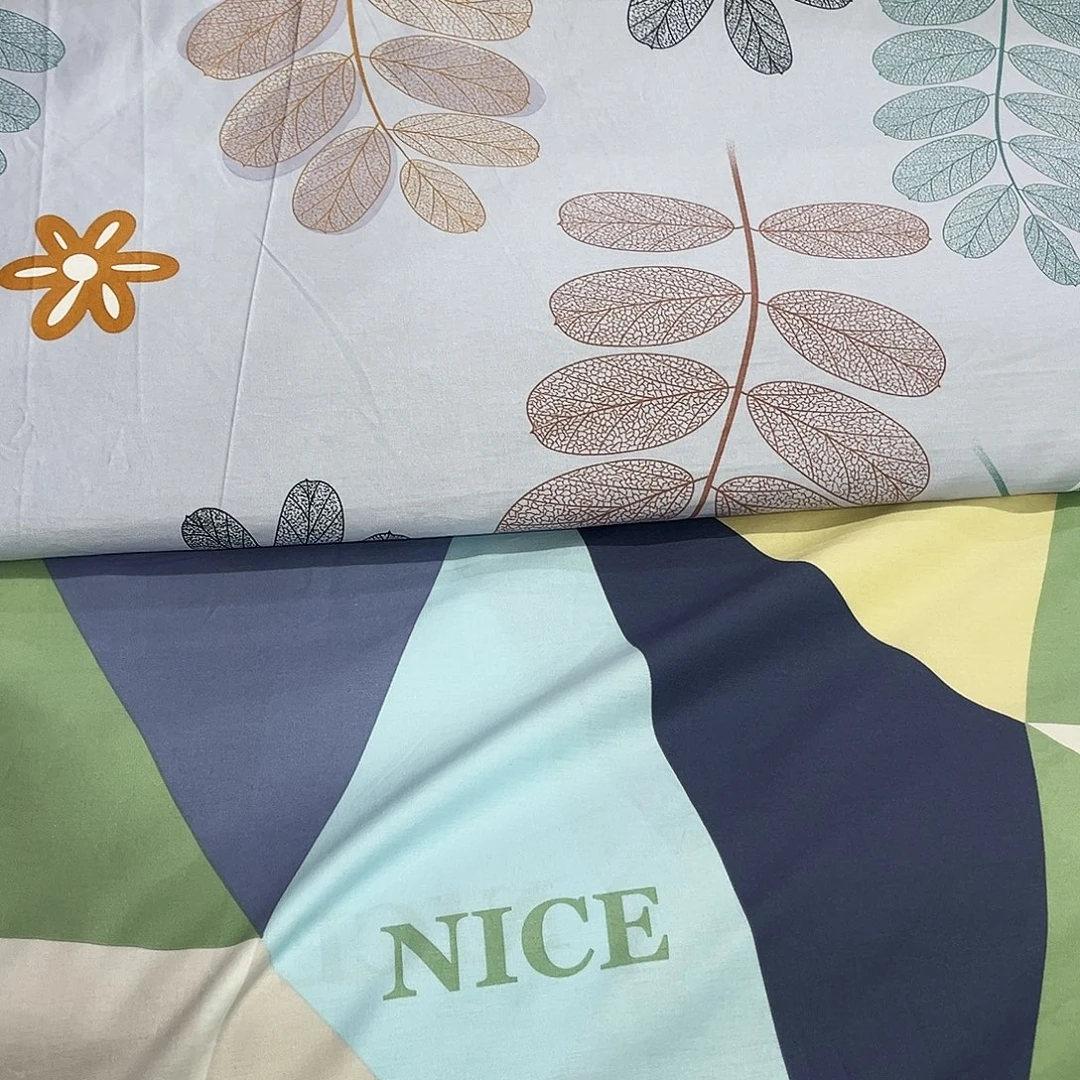 纯棉斜纹布三角3.4米蓝尚加厚大叶3.4米不加工