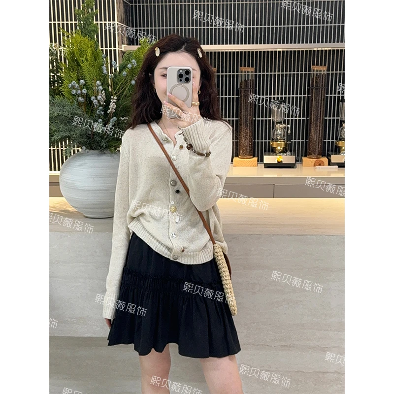 【浮浮款，只出不进】小心机显瘦针织开衫 G7513
