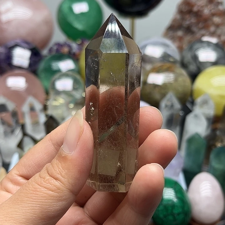 未镶嵌珠宝半成品水晶73块茶水晶柱