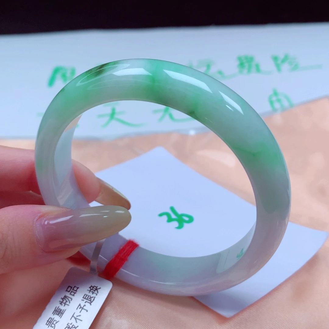 未镶嵌手镯翡翠天然缅甸翡翠A货手镯 36号