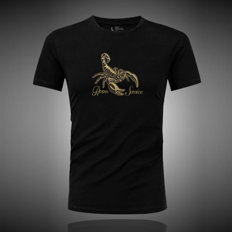 Npkp Couture官方正品/高档冰丝t恤男短袖透气潮流蝎子印花半袖运