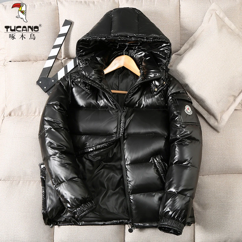 TUCANO/啄木鳥新款情侣亮面棉服冬季保暖棉衣男女时尚面包服户外