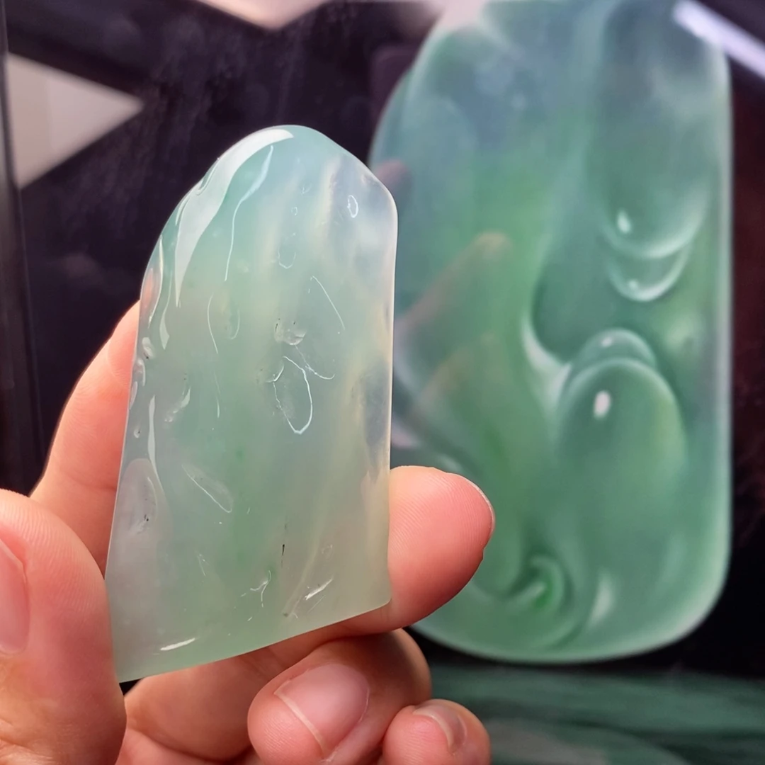 定制翡翠未镶嵌  海豚