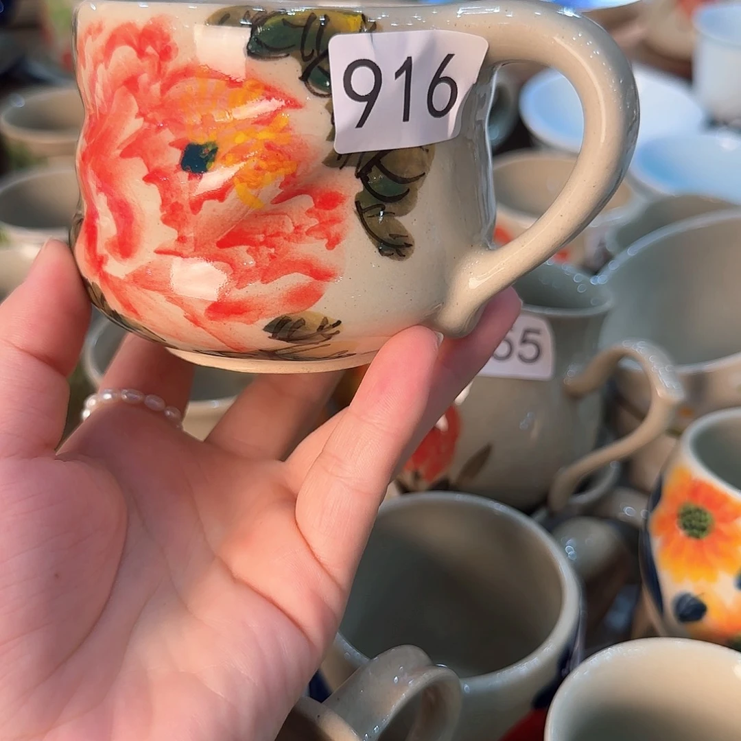 杯子景德镇陶瓷高温杯子916