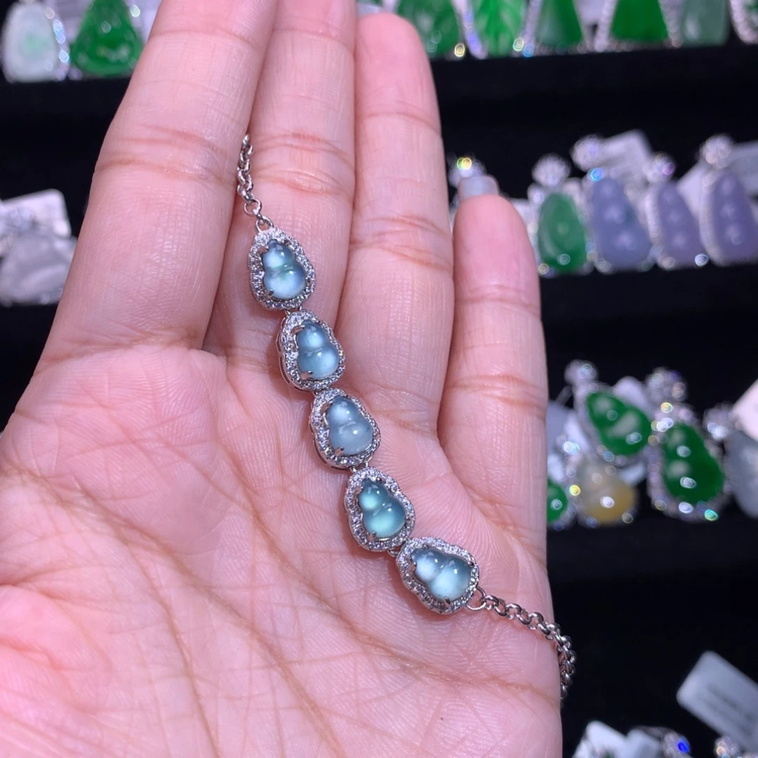 【闪购商品】银S925镶嵌手链翡翠